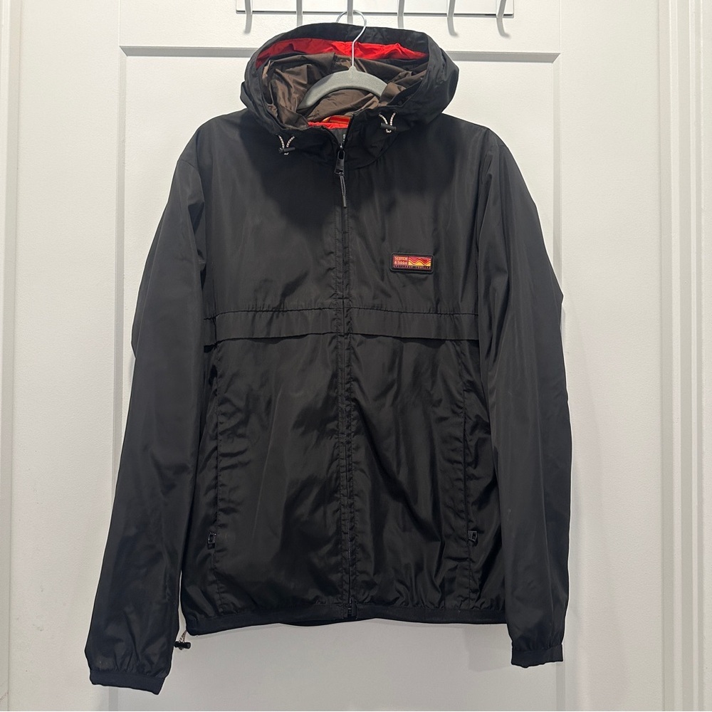 Scotch & Soda Black Rain Jacket Size Medium - Worn 1x!